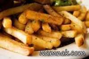 مقایسه سیب زمینی سرخ شده با پیاز سوخاری