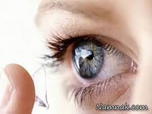 نابینایی به خاطر استفاده از لنز چشم