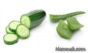 روش تهیه ژل دور چشم خیار و آلوئه ورا خانگی