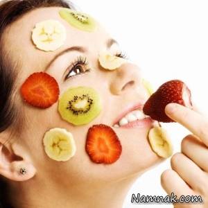 تغذیه سالم =پوست شاداب و شفاف