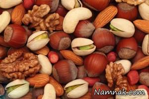خطر ناباروری در مردان با مصرف آجیل و خشکبار مانده