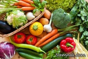 ارزش غذایی سبزیجات پخته